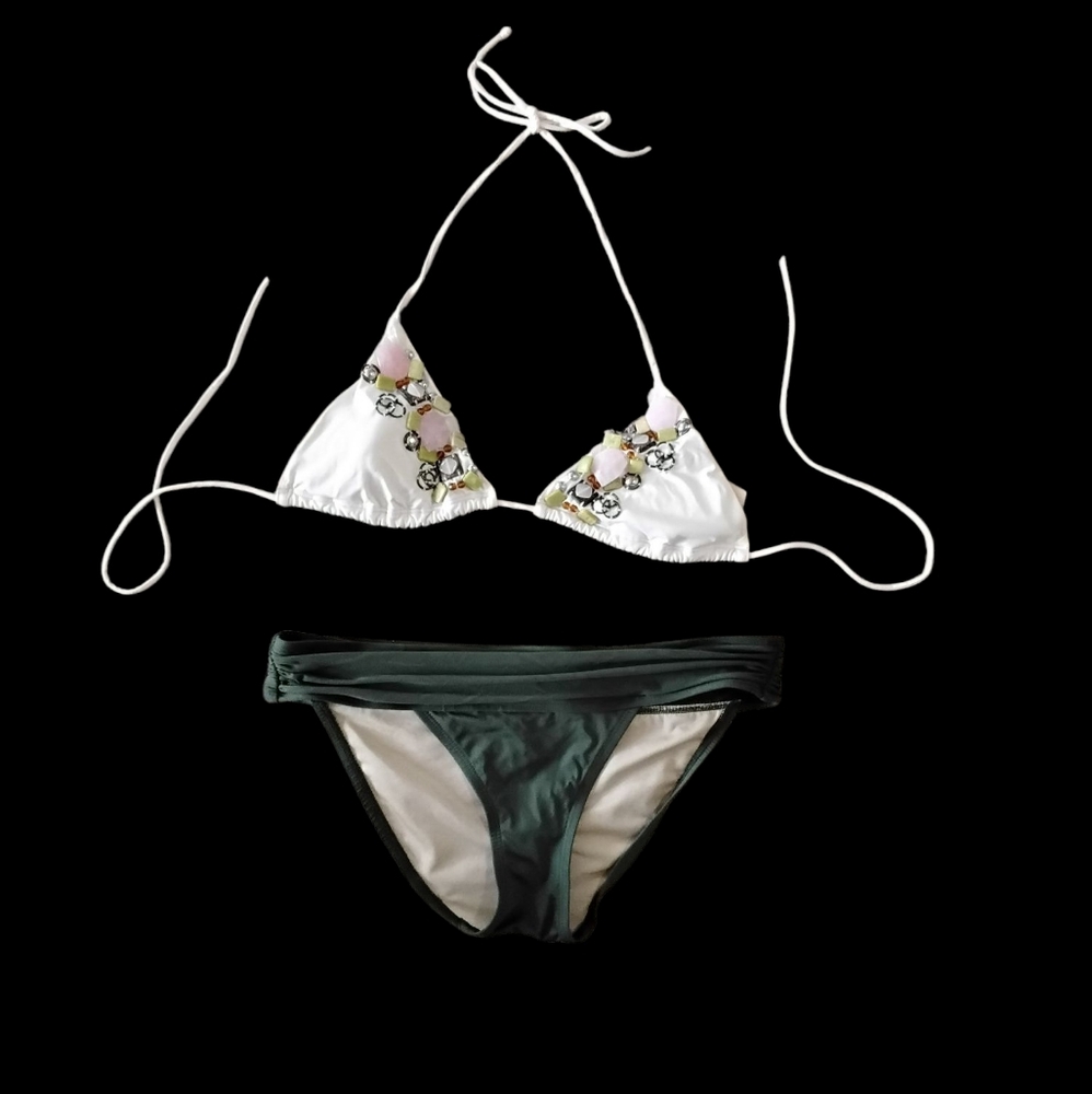 Victorias Secret Bikini Womens Medium Vacation Y2K Resortwear Boho Bohemian